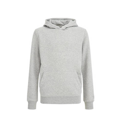 WE Fashion Blue Ridge hoodie grey melange Sweater Grijs Effen