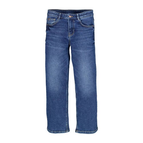 Garcia high waist straight fit jeans 576 Mylah dark used Blauw Meisjes Denim