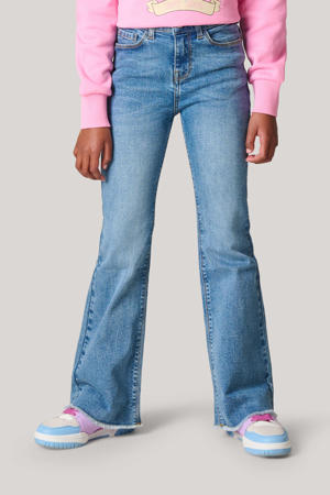 high waist flared jeans mediumstone
