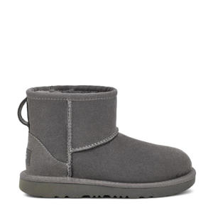 Classic Mini II Schoolkind/Tiener suède enkelboots grijs