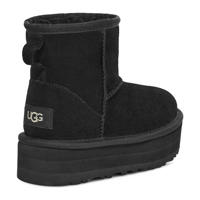 thumbnail: UGG Classic Mini Platform  suède enkelboots zwart