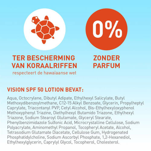 Vision Zonnebrand - SPF50 - 180 ml | Zonnebrand van Vision