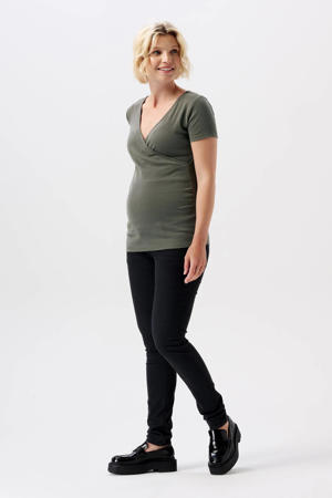 zwangerschaps skinny jeans black denim