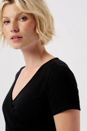thumbnail: Noppies maternity ribgebreid zwangerschapsshirt Sanson zwart
