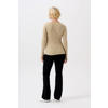 Noppies maternity ribgebreide zwangerschaps- en voedingslongsleeve Sara beige