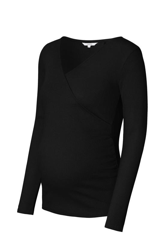 zwarte zwangerschapslongsleeves dames