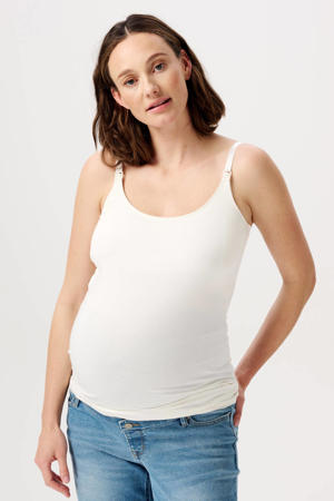 zwangerschaps- en voedingssinglet Ara offwhite