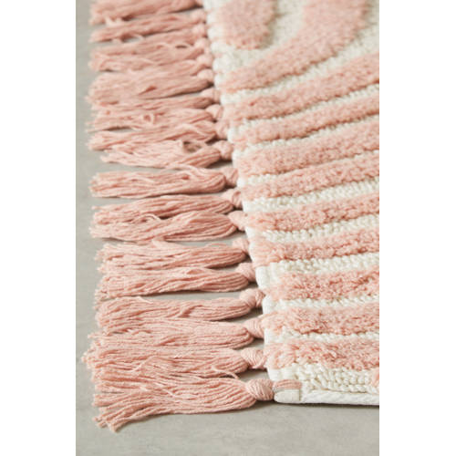 NOUS Kids kindervloerkleed Swirl (130x90 cm) Roze Grafisch