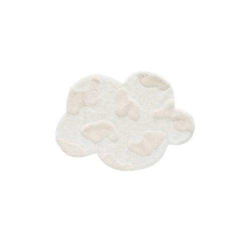 NOUS Kids kindervloerkleed Cloud (110x85 cm) Beige Grafisch