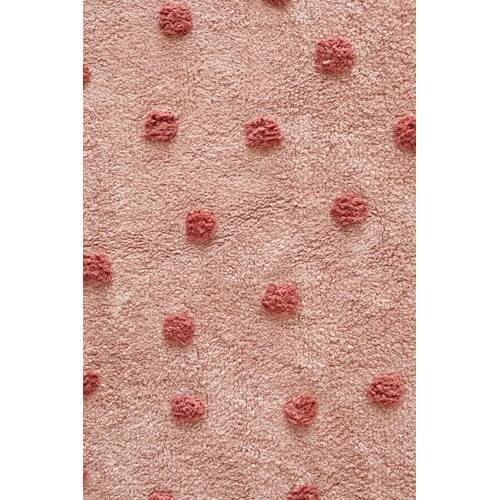 NOUS Kids kindervloerkleed Dots (130x90 cm) Roze Stip