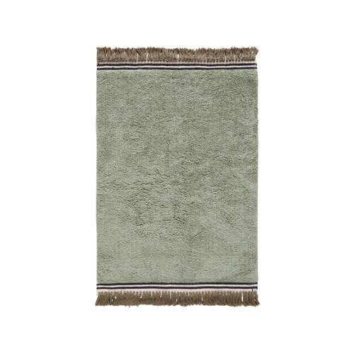 NOUS Kids kindervloerkleed Solid (130x90 cm) Groen Effen
