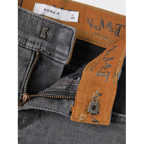 Name it MINI skinny jeans NMMPETE medium grey denim Grijs Jongens Stretchdenim 104