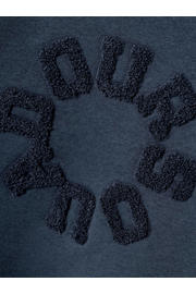 thumbnail: NAME IT MINI sweater NMFODESSA met printopdruk en 3D applicatie donkerblauw