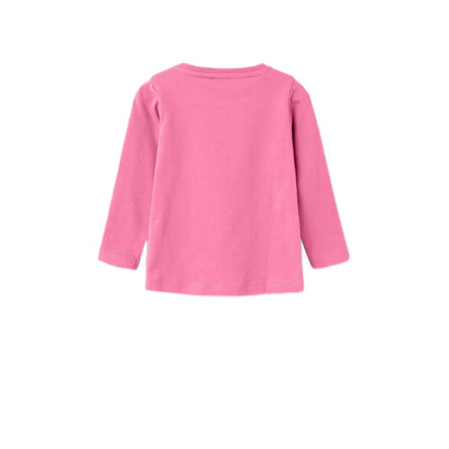 Name it MINI longsleeve NMFVEEN met printopdruk roze Meisjes Katoen Ronde hals 122 128