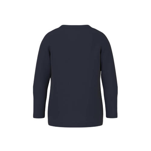 Name it MINI longsleeve NMFVEEN met printopdruk donkerblauw Meisjes Katoen Ronde hals 122 128