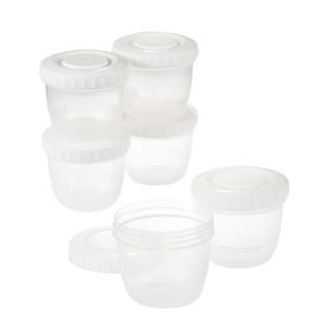 Moedermelk en Babyvoeding Bewaarbakjes - 6 Stuks