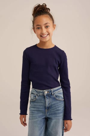 longsleeve hardblauw