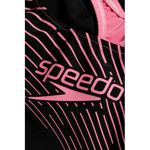 Speedo ECO EnduraFlex sportbadpak Medley medalist zwart roze Meisjes Gerecycled polyamide 152