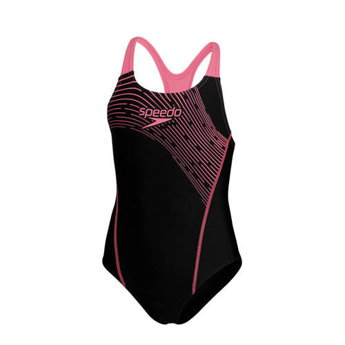 Speedo ECO EnduraFlex sportbadpak Medley medalist zwart/roze Meisjes Gerecycled polyamide
