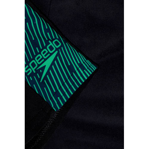 Speedo EnduraFlex zwemboxer Dive zwart groen Jongens Polyamide Meerkleurig 116