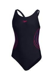 thumbnail: Speedo EnduraFlex sportbadpak Muscleback donkerblauw/fuchsia