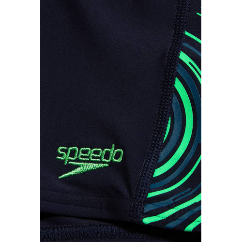 Speedo ECO EnduraFlex zwemboxer donkerblauw groen Jongens Gerecycled polyamide 116