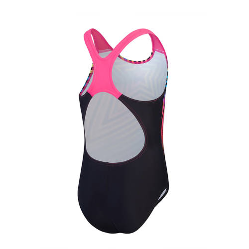 Speedo ECO EnduraFlex sportbadpak Leaderback zwart geel roze Meisjes Gerecycled polyamide 116