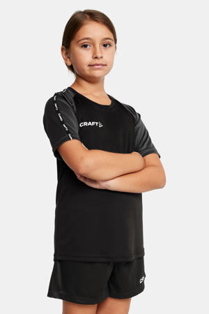 Junior  sport T-shirt zwart/antraciet