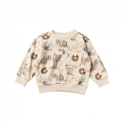 Your Wishes sweater Marc met all over print crème Ecru All over print