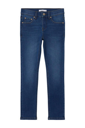 slim fit jeans NKMSILAS dark blue denim