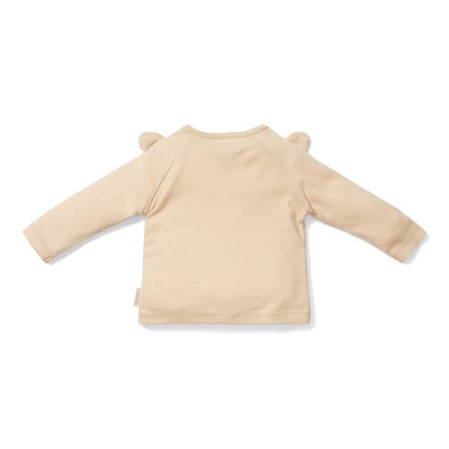 Little Dutch baby longsleeve van biologisch katoen beige Effen 50 56