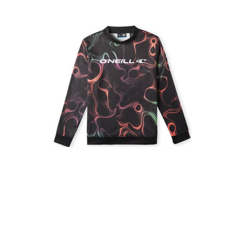 O'Neill sweater Rutile zwart/multi Trui Jongens Polyester Ronde hals All over print 