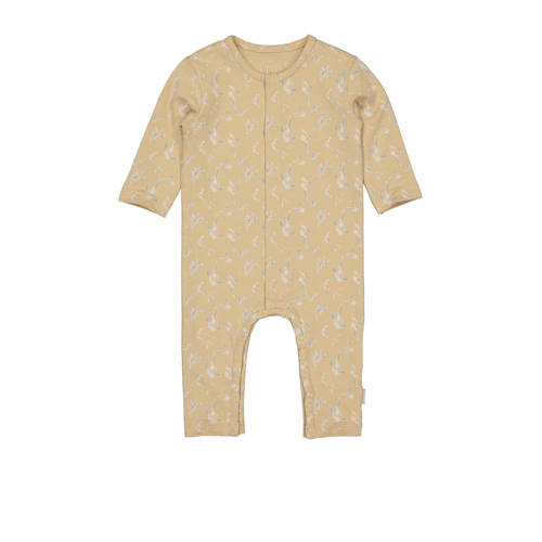 LEVV baby gebloemd boxpak LNOELNOS van katoen geelgroen Bloemen