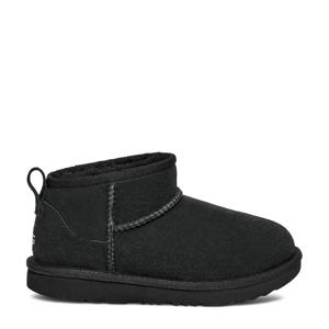 Classic Ultra Mini Schoolkind suède enkelboots zwart