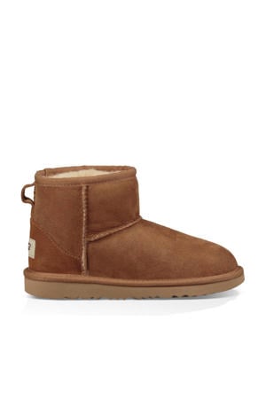 Classic Mini II Schoolkind/Tiener suède enkelboots camel