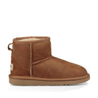 thumbnail: Camelkleurige jongens en meisjes UGG Classic Mini II suède enkelboots met effen