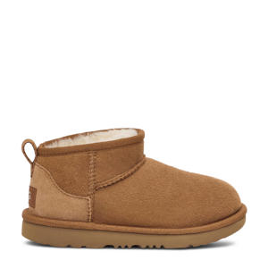 Classic Ultra Mini Schoolkind suède enkelboots camel