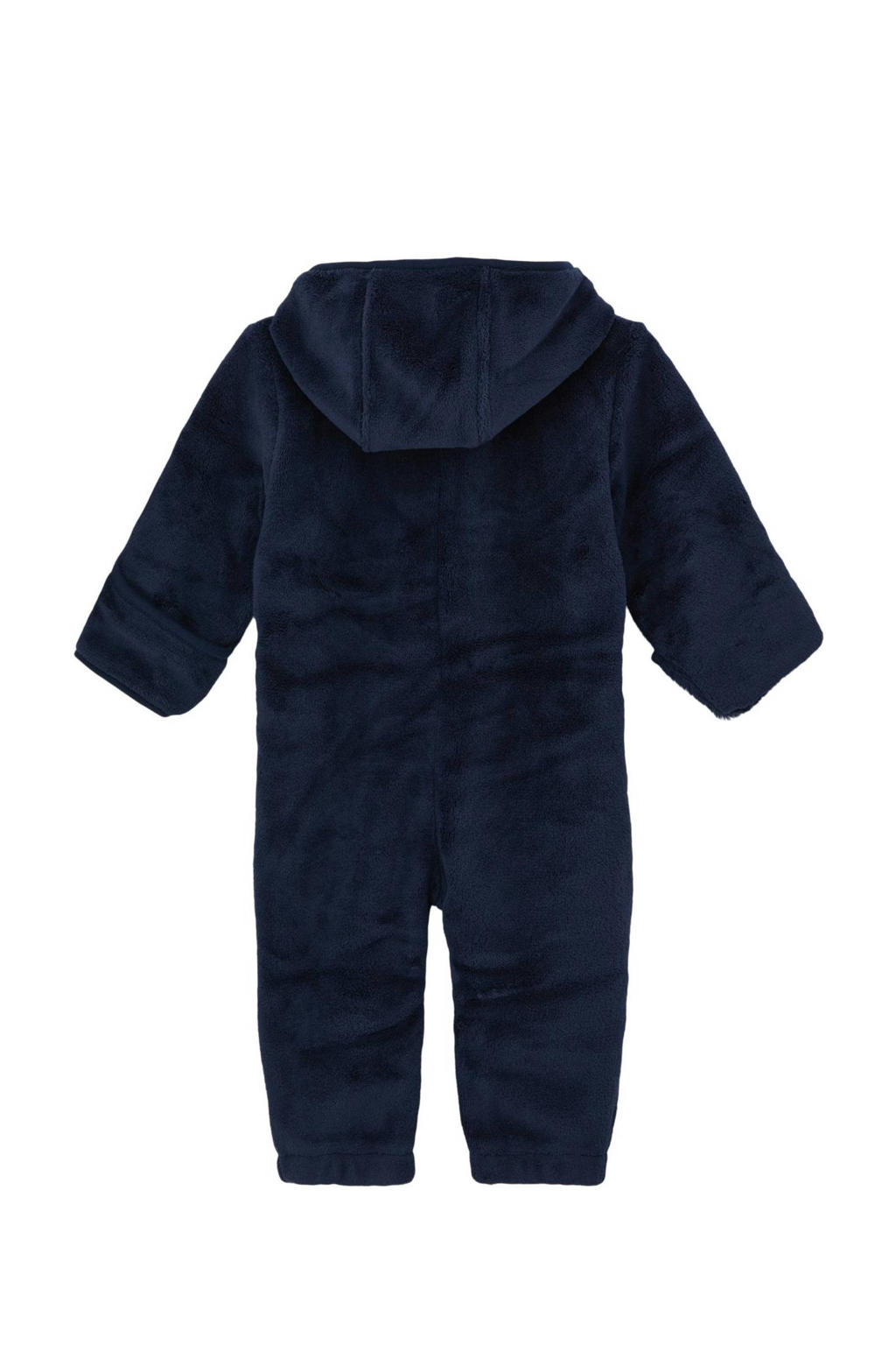 s.Oliver fleece baby onesie donkerblauw | kleertjes.com