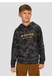 thumbnail: s.Oliver hoodie met all over print antraciet