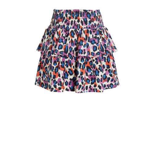 Orange Stars rok Peggy met panterprint multi Meisjes Polyester All over print 98 104