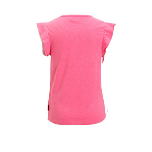 Orange Stars T-shirt Petri met printopdruk roze Meisjes Katoen Ronde hals 98 104