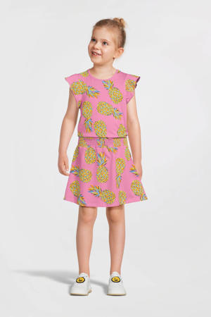 jurk Phyllis met all over print roze