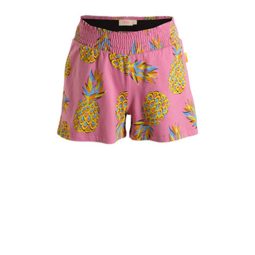 Orange Stars top + short Pieke met all over print roze Shirt + broek Meisjes Katoen Ronde hals 98 104