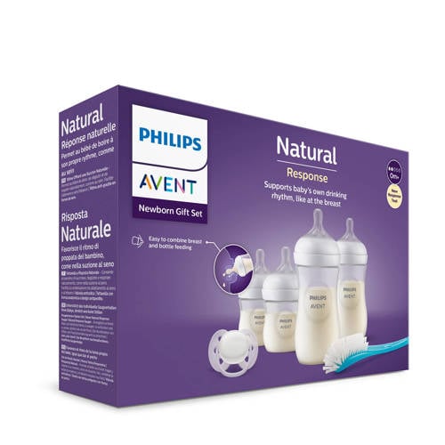 Philips AVENT Natural Response Cadeauset voor Pasgeboren Baby's SCD838/11 Fles
