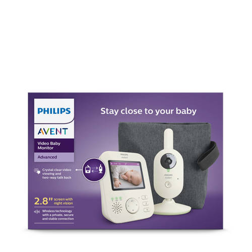 Philips Avent Babymonitor met video SCD882 26 Babyfoon met camera Wit