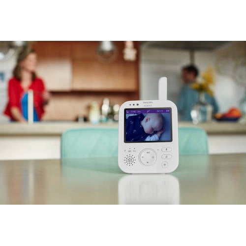 Philips Avent Babymonitor met video SCD892 26 Babyfoon met camera Wit