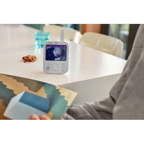 Philips Avent Babymonitor met video SCD892 26 Babyfoon met camera Wit