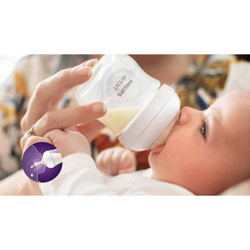 Philips Avent Natural Response Babyfles 2x 260 ml 1M+ Snelheid-3 speen SCY903 02