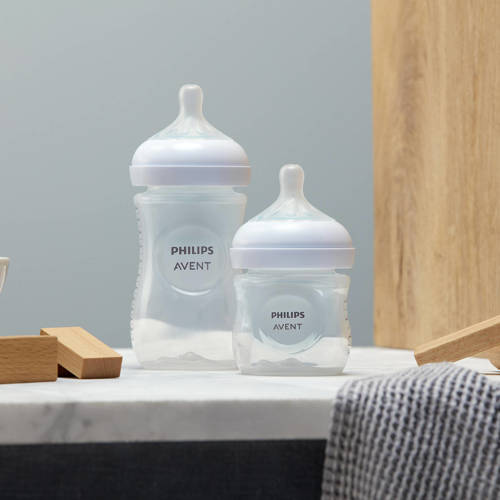 Philips Avent Natural Response Babyfles 2x 260 ml 1M+ Snelheid-3 speen SCY903 02