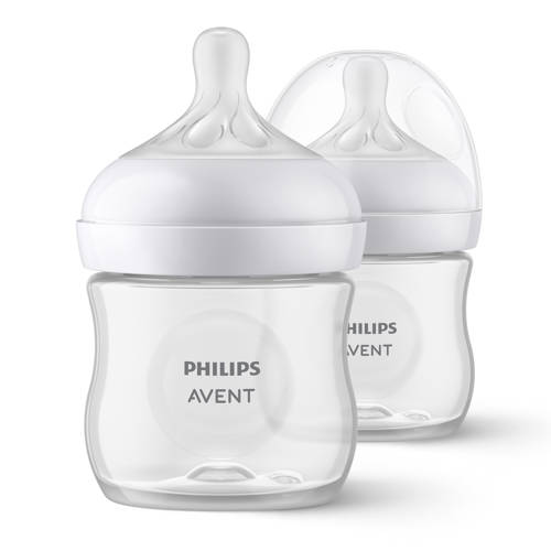 Philips AVENT Natural Response Babyfles 2x 125 ml 0M+ Snelheid-2 speen SCY900/02